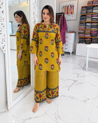 Anvi Kalamkari Coord Set