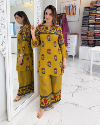 Anvi Kalamkari Coord Set