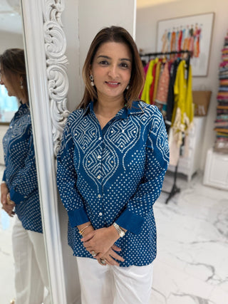 Rai Bandhej Shirt - Preetibora