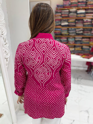 Rai Bandhej Shirt - Preetibora