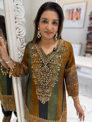 Rajsi Embroidered Suit Set - Preetibora
