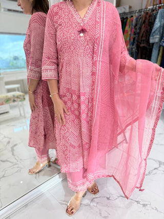 Rang Bandhej Set - Preetibora
