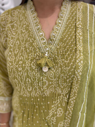 Rang Bandhej Set - Preetibora