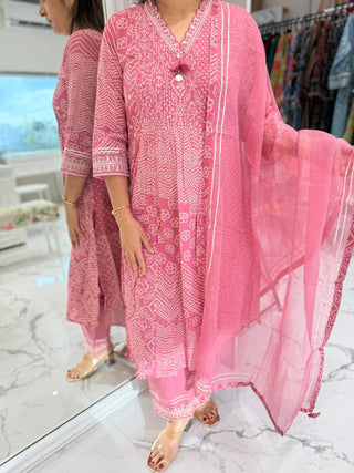Rang Bandhej Set - Preetibora