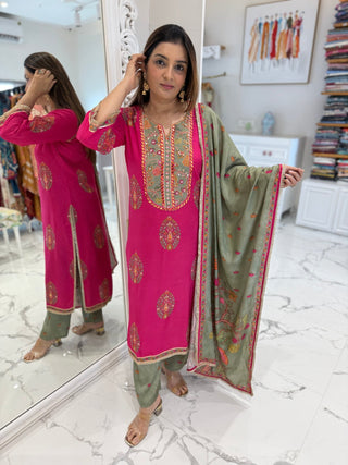Roohi Printed Suit Set - Preetibora