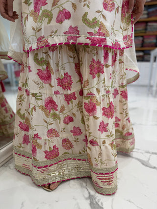 Rose Garden Sharara Set - Preetibora