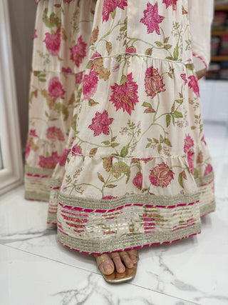 Rose Garden Sharara Set - Preetibora