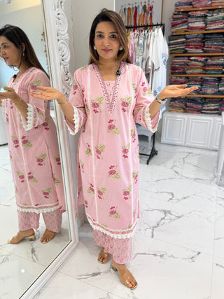 Rosy Blossom Suit Set - Preetibora
