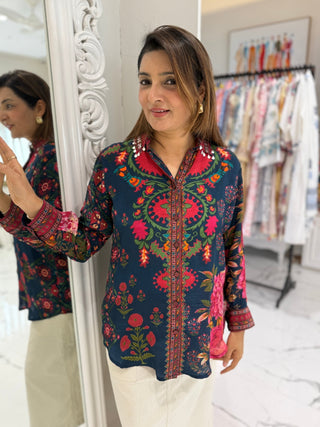 Royal Bloom Shirt - Preetibora