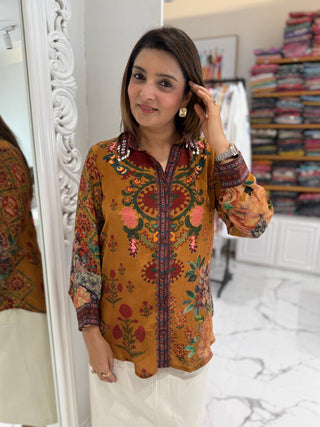Royal Bloom Shirt - Preetibora