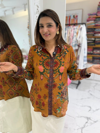 Royal Bloom Shirt - Preetibora
