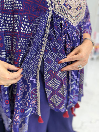 Royal Purple Suhana kaftan Set - Preetibora