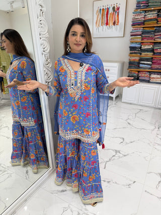 Royal Sharara Set - Preetibora