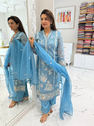 Ruhi Karachi Suit Set - Preetibora