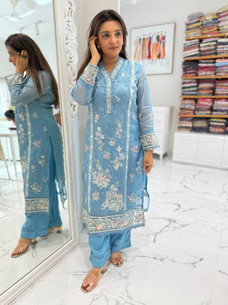 Ruhi Karachi Suit Set - Preetibora