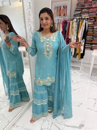 Sana Sharara Set - Preetibora