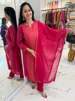 Sejal Chanderi Set - Preetibora