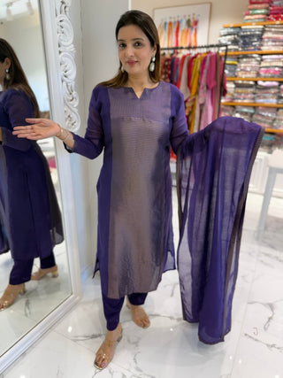Sejal Chanderi Set - Preetibora