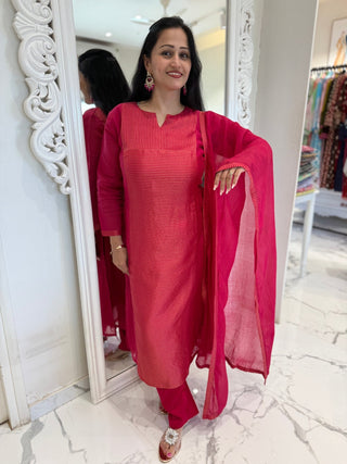 Sejal Chanderi Set - Preetibora