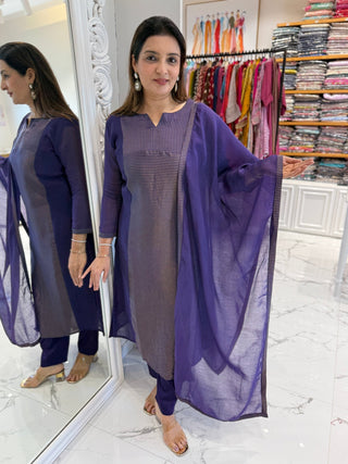 Sejal Chanderi Set - Preetibora