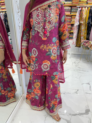 Sheesha Sharara Set - Preetibora