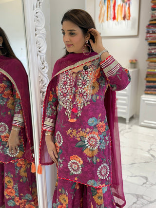 Sheesha Sharara Set - Preetibora