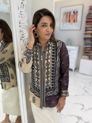 Signature Kalamkari Shirt - Preetibora