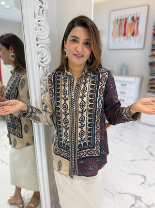 Signature Kalamkari Shirt - Preetibora
