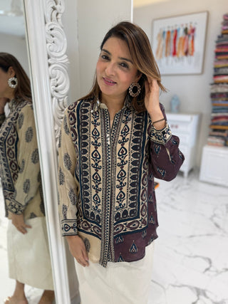 Signature Kalamkari Shirt - Preetibora