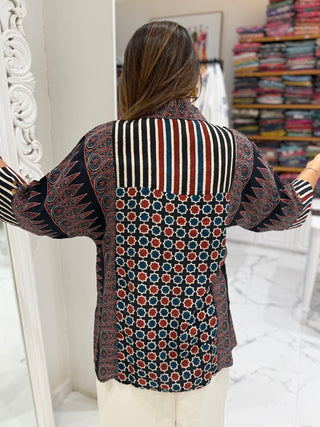 Star and Checks Shirt - Preetibora