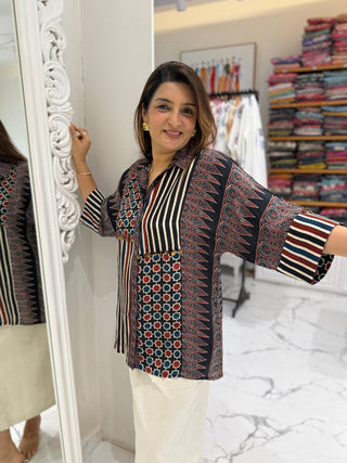 Star and Checks Shirt - Preetibora