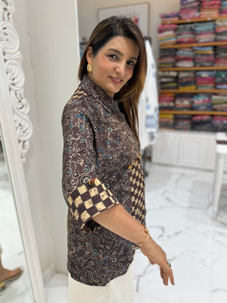 Star and Checks Shirt - Preetibora