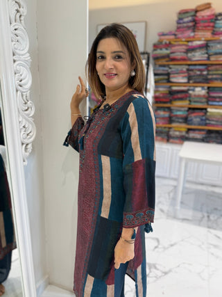 Stripe and Kalamkari Set - Preetibora