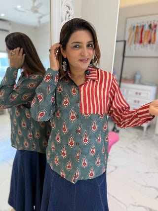Stripe Fusion Shirt - Preetibora