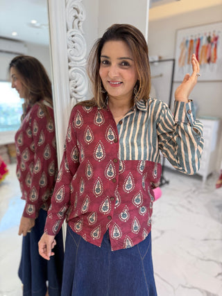 Stripe Fusion Shirt - Preetibora