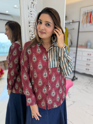 Stripe Fusion Shirt - Preetibora