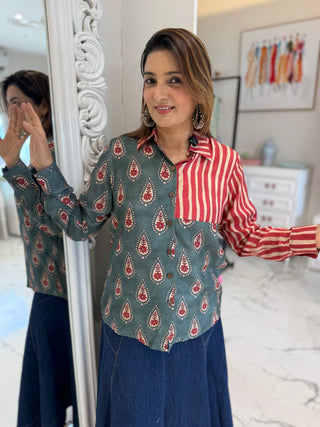 Stripe Fusion Shirt - Preetibora