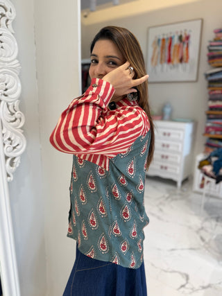 Stripe Fusion Shirt - Preetibora