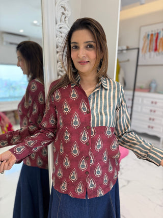 Stripe Fusion Shirt - Preetibora
