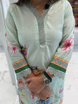 Summer Blossom Cotton Suit Set - Preetibora