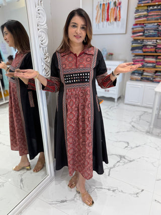 Summer kalamkari Dress - Preetibora