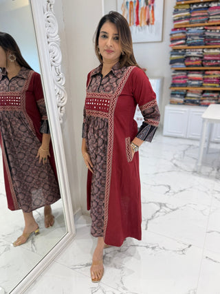 Summer kalamkari Dress - Preetibora