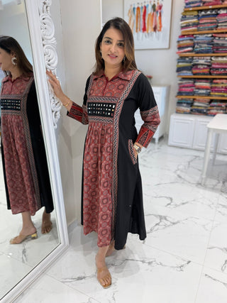 Summer kalamkari Dress - Preetibora