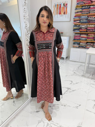Summer kalamkari Dress - Preetibora