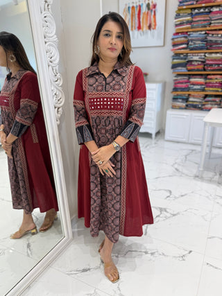 Summer kalamkari Dress - Preetibora