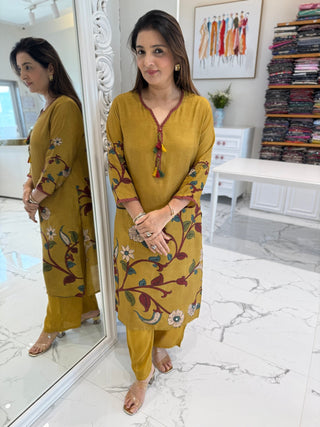 Sunehri Kalamkari Suit Set - Preetibora