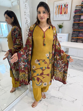 Sunehri Kalamkari Suit Set - Preetibora