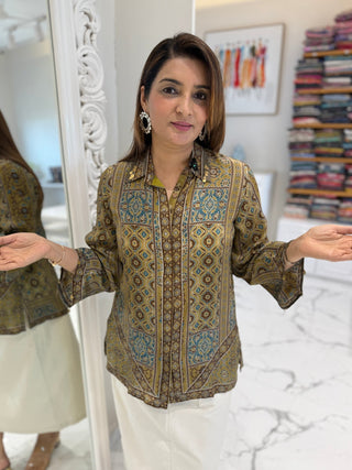Sunset Kalamkari Shirt - Preetibora