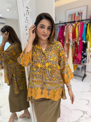 Sunset Kalamkari Shirt - Preetibora