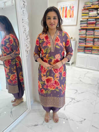 Tulip Dupatta Set - Preetibora